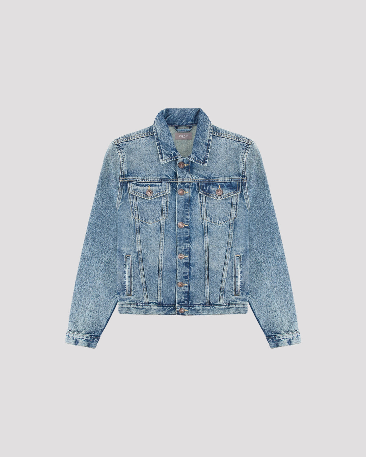 Denim Trucker Jacket in Marble Wash