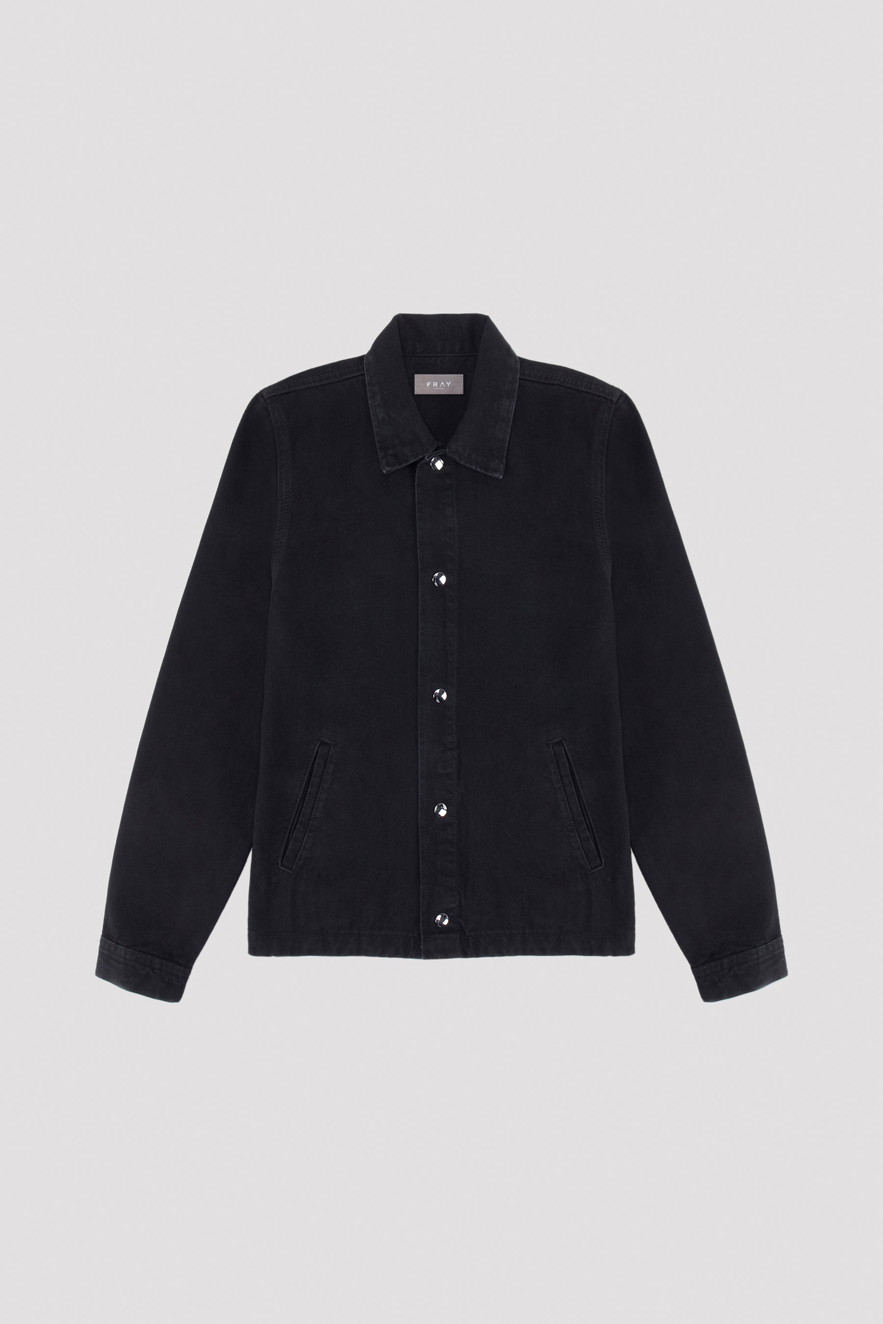 Jet Black Denim Jacket: Meticulously Aged, Workwear-Inspired, No Fuss Design & Timeless Appeal. Shop Now! 